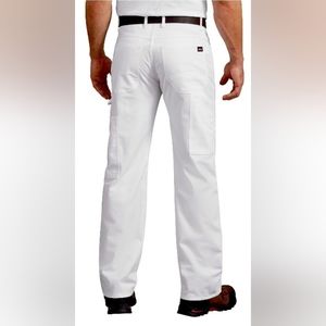 Dickies Mens Relaxed Fit Painters Pants Flex White NWT Wicking Pockets